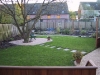 Tuin met notenboom